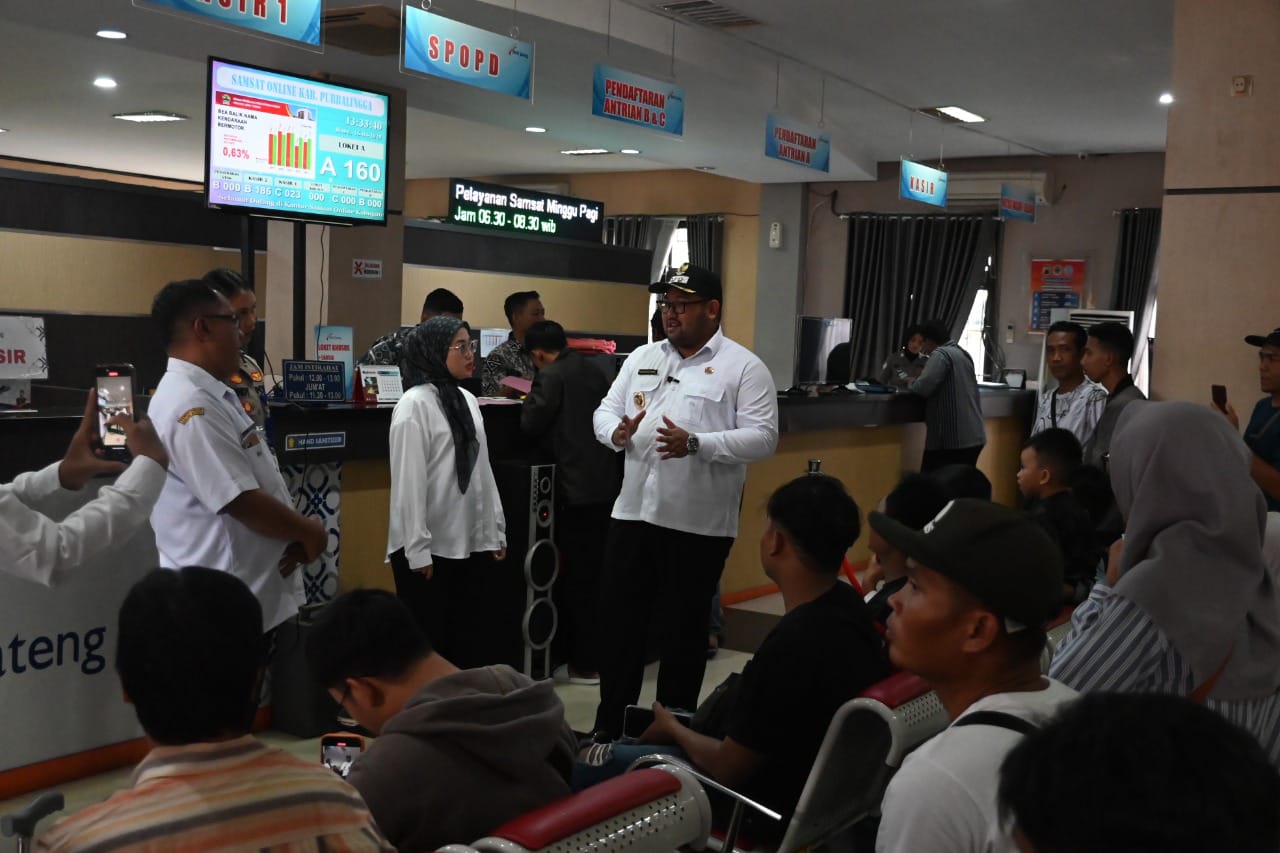 Wabup Kunjungi UPPD Purbalingga, Per Hari Minimal Capai 2.500 Pemohon