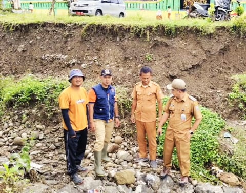 Talud TK di Cimanggu Cilacap Ambrol, BPBD Imbau Warga Waspada