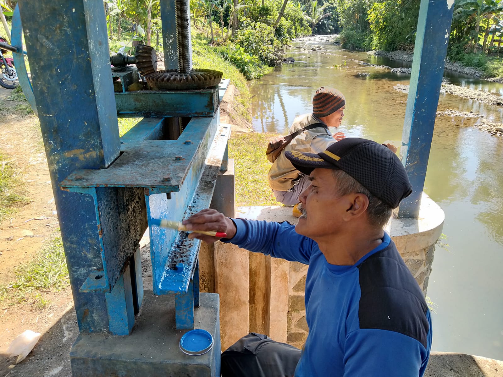 UPTD PU Ajibarang Usul Perbaikan Setir Pintu Air Bendungan Banjarkawung