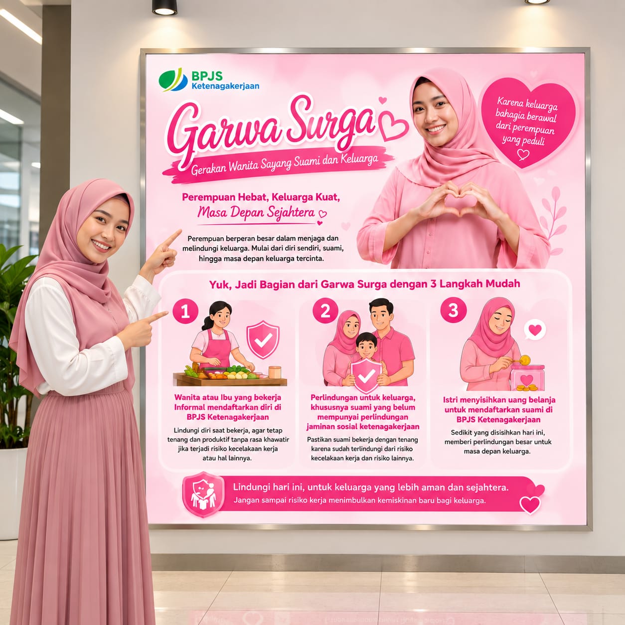 Edukasi Pentingnya Perlindungan Jamsostek, BPJS Ketenagakerjaan Purwokerto Kenalkan Garwa Surga