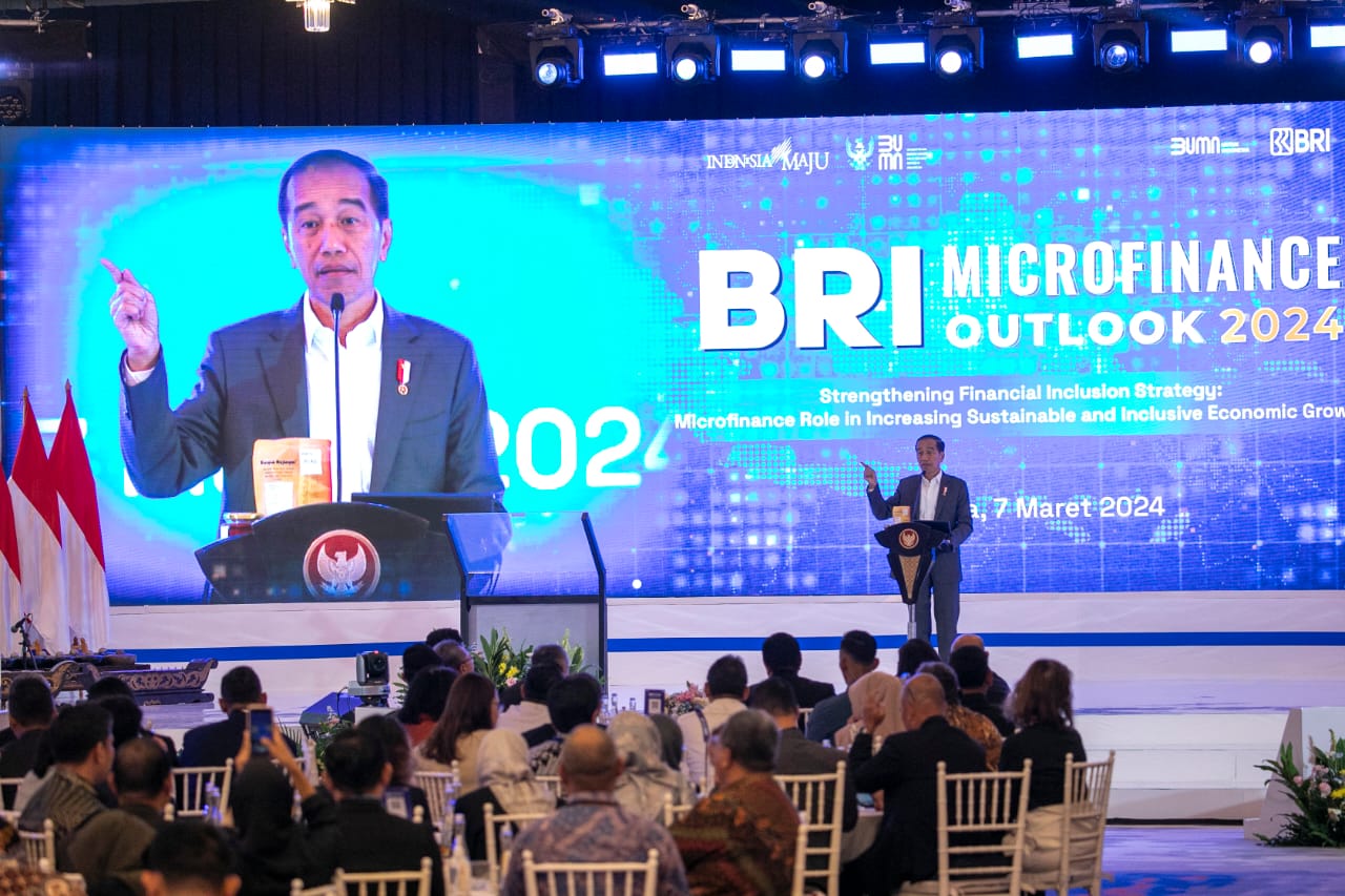 Buka BRI Microfinance Outlook 2024, Presiden Jokowi Apresiasi Komitmen BRI Dorong Pertumbuhan Ekonomi
