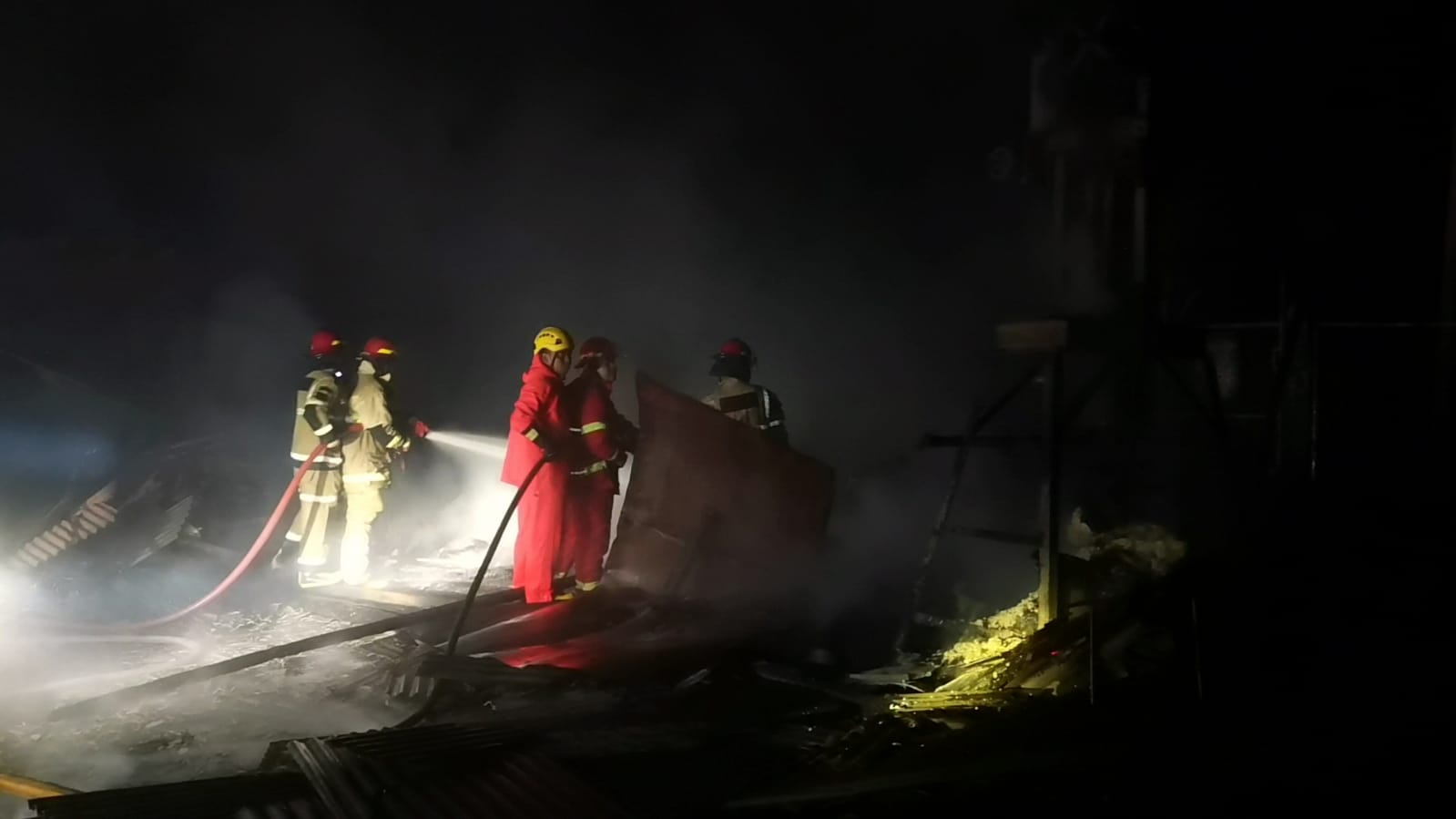 Kabakaran Pabrik Kerupuk di Banjarnegara Meludeskan Bangunan Pabrik