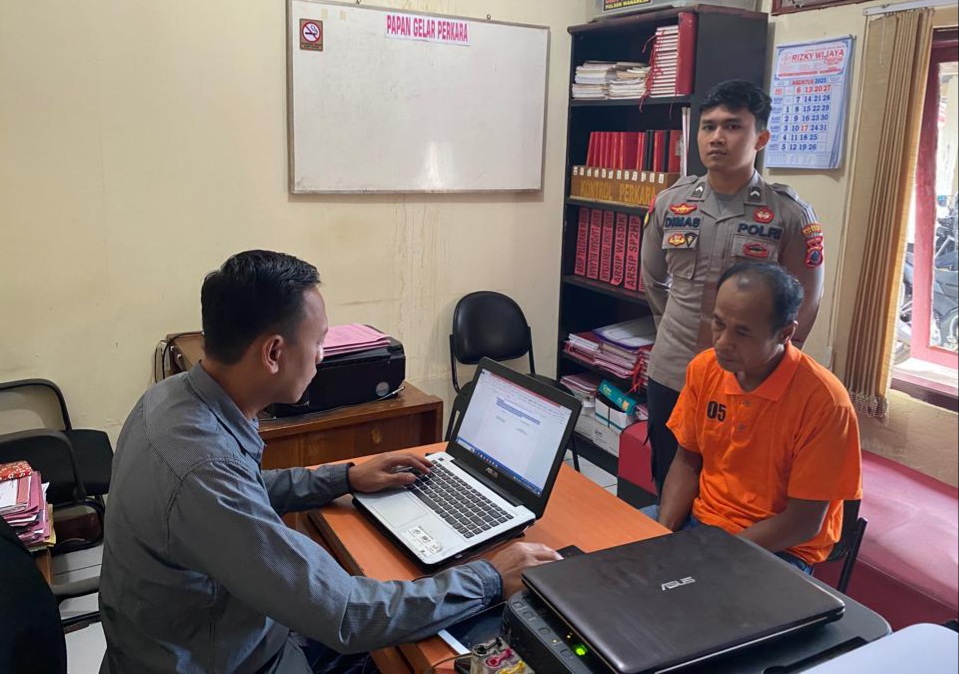 Gasak Laptop dan Handphone, Residivis Kambuhan Diciduk Polsek wanareja