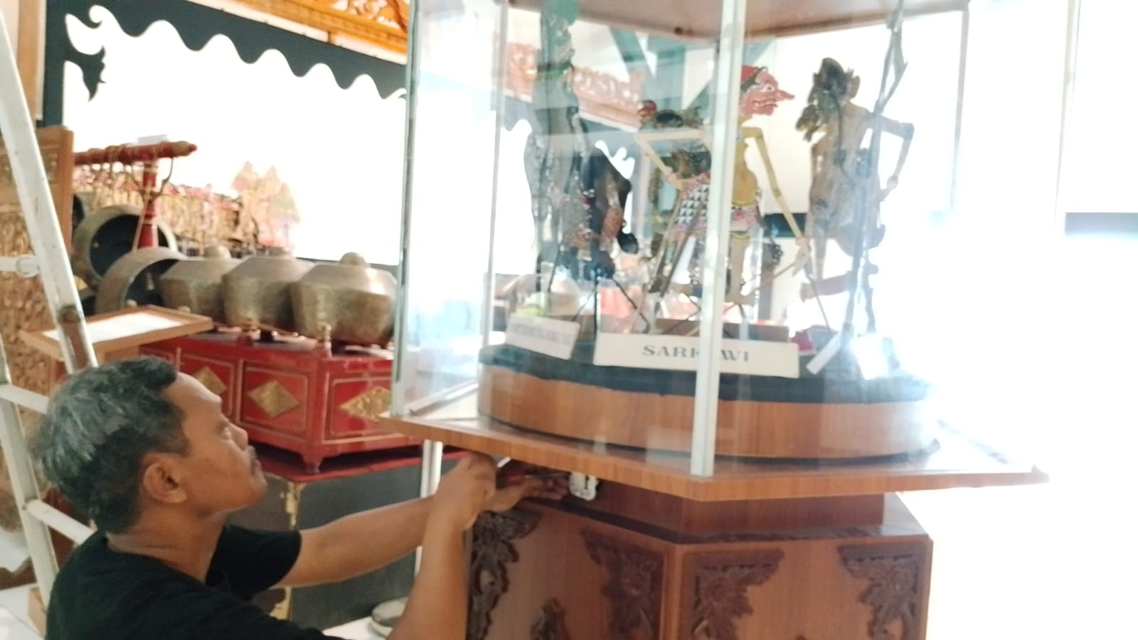 Display Wayang Banyumasan Diperbaiki, Instalasi Listrik Sempat Bermasalah