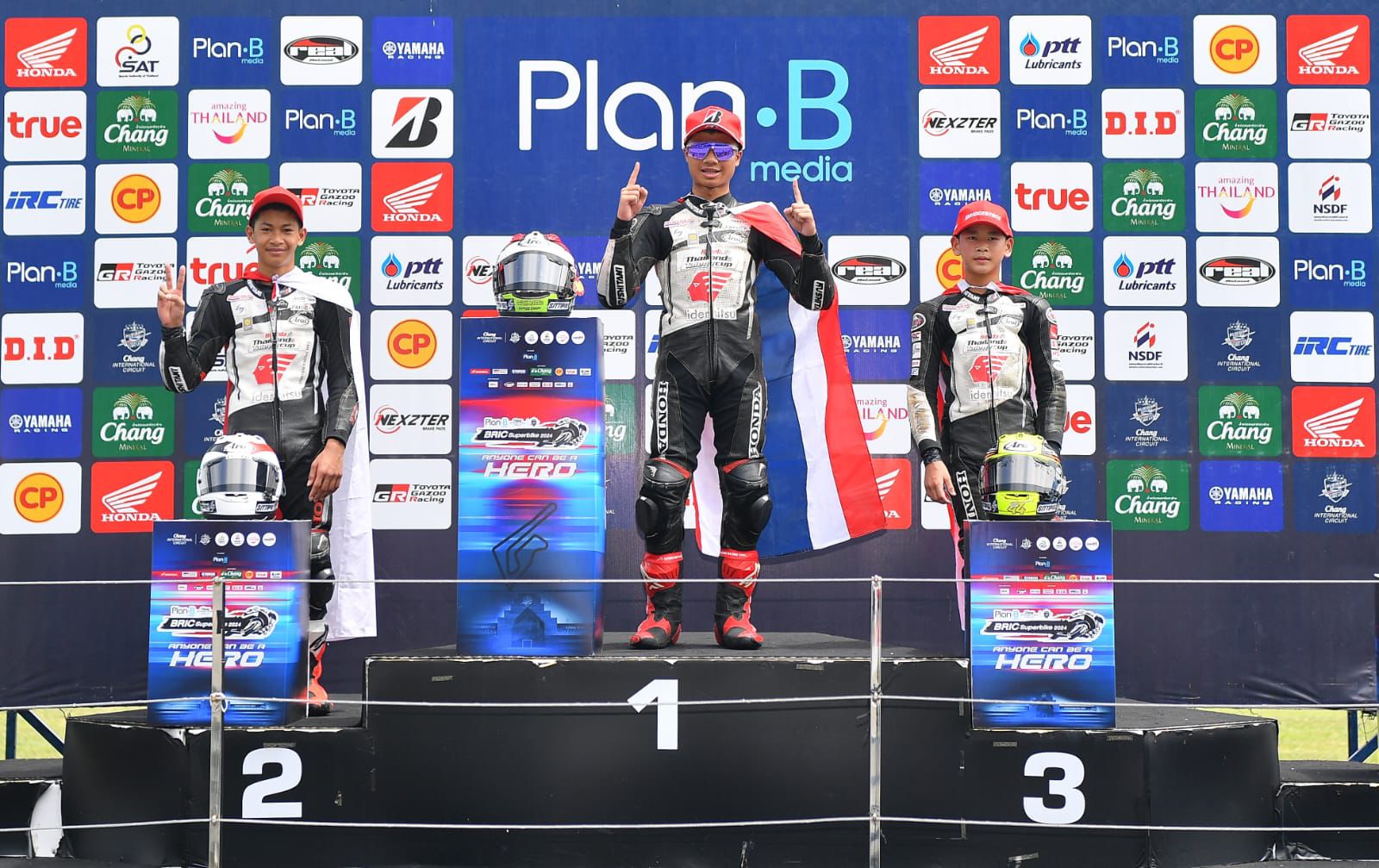 Pembalap Astra Honda Cetak Podium Perdana di Thailand Talent Cup 2024