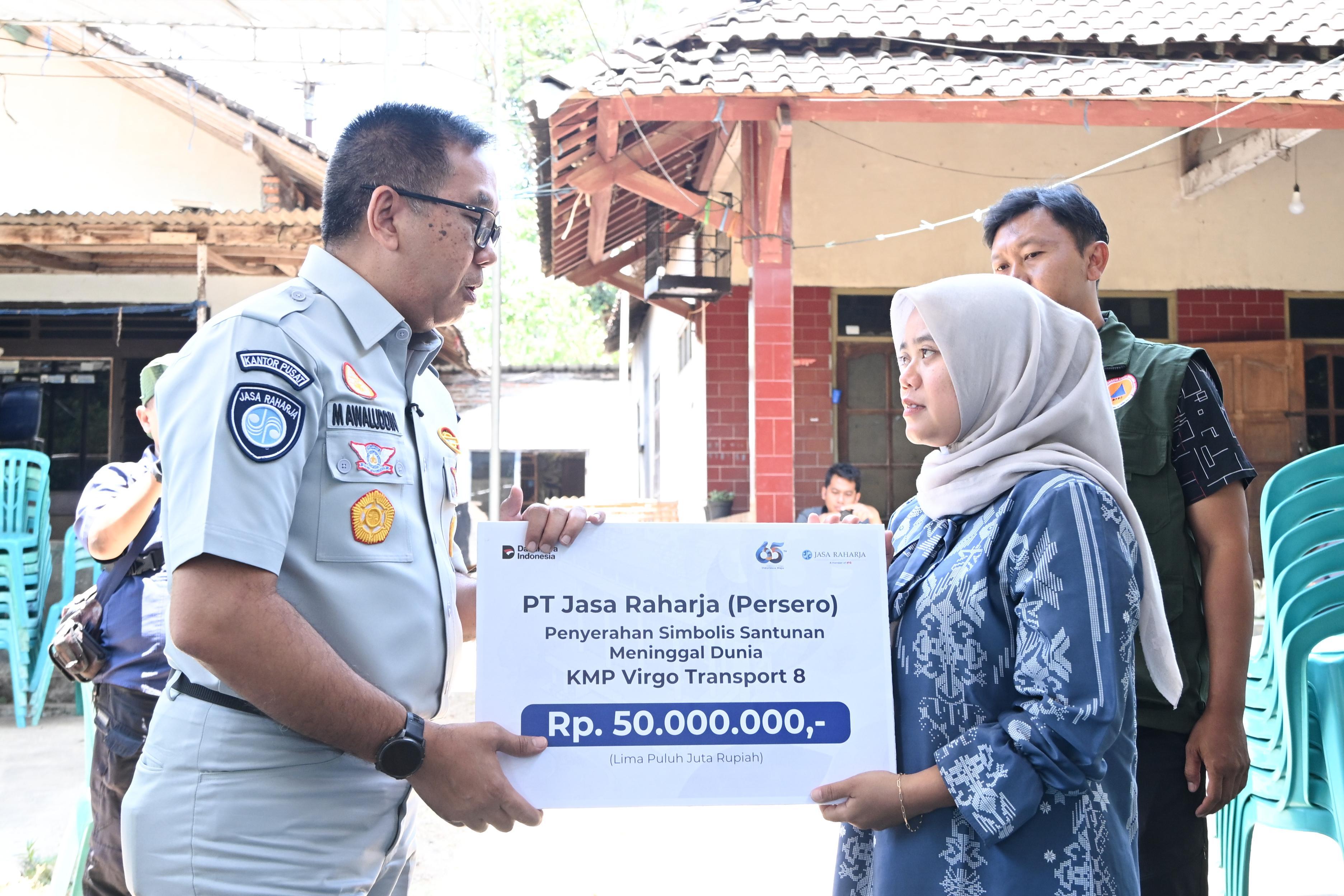 Santunan Korban KM Virgo Capai Rp1,27 Miliar, Jasa Raharja Salurkan Hak Korban