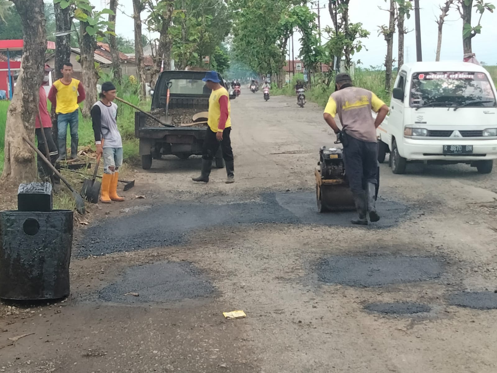 Jelang Libur Lebaran, Ruas Jalan Akses Wisata di Purbalingga Mulai Diperbaiki