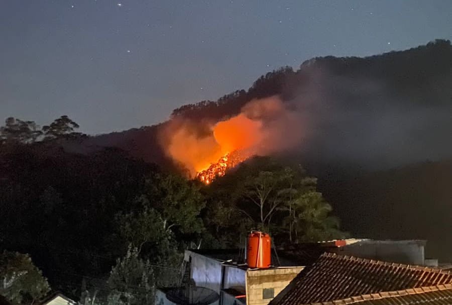 Hutan Gunung Damar Terbakar, Warga Desa Pasegeran Banjarnegara Geger