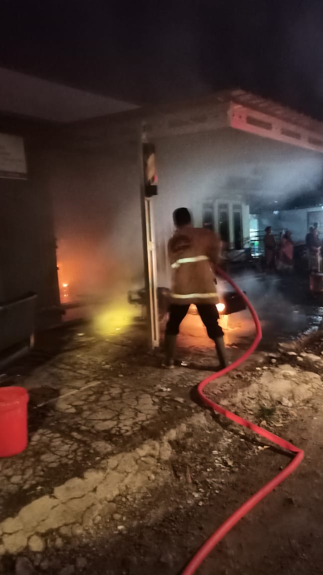 Arus Pendek, Barbershop di Wangon Terbakar, Pemilik Alami Kerugian Rp 35 Juta 