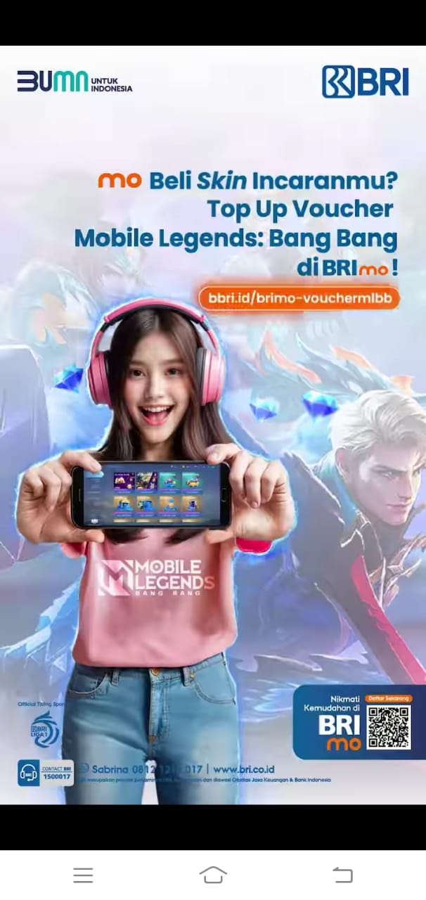 BRImo Berikan Kemudahan Top Up Mobile Legends