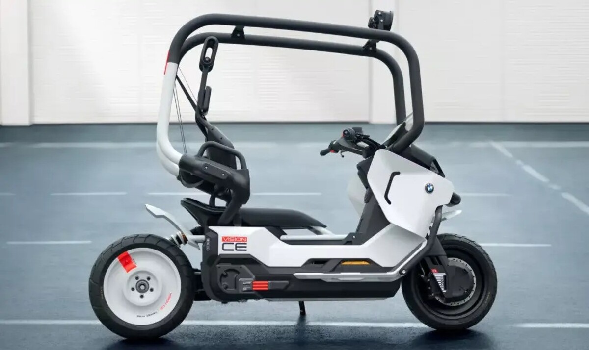 Unik! Motor Listrik Futuristik BMW Vision CE Bawa Roll Cage Penuh Gaya