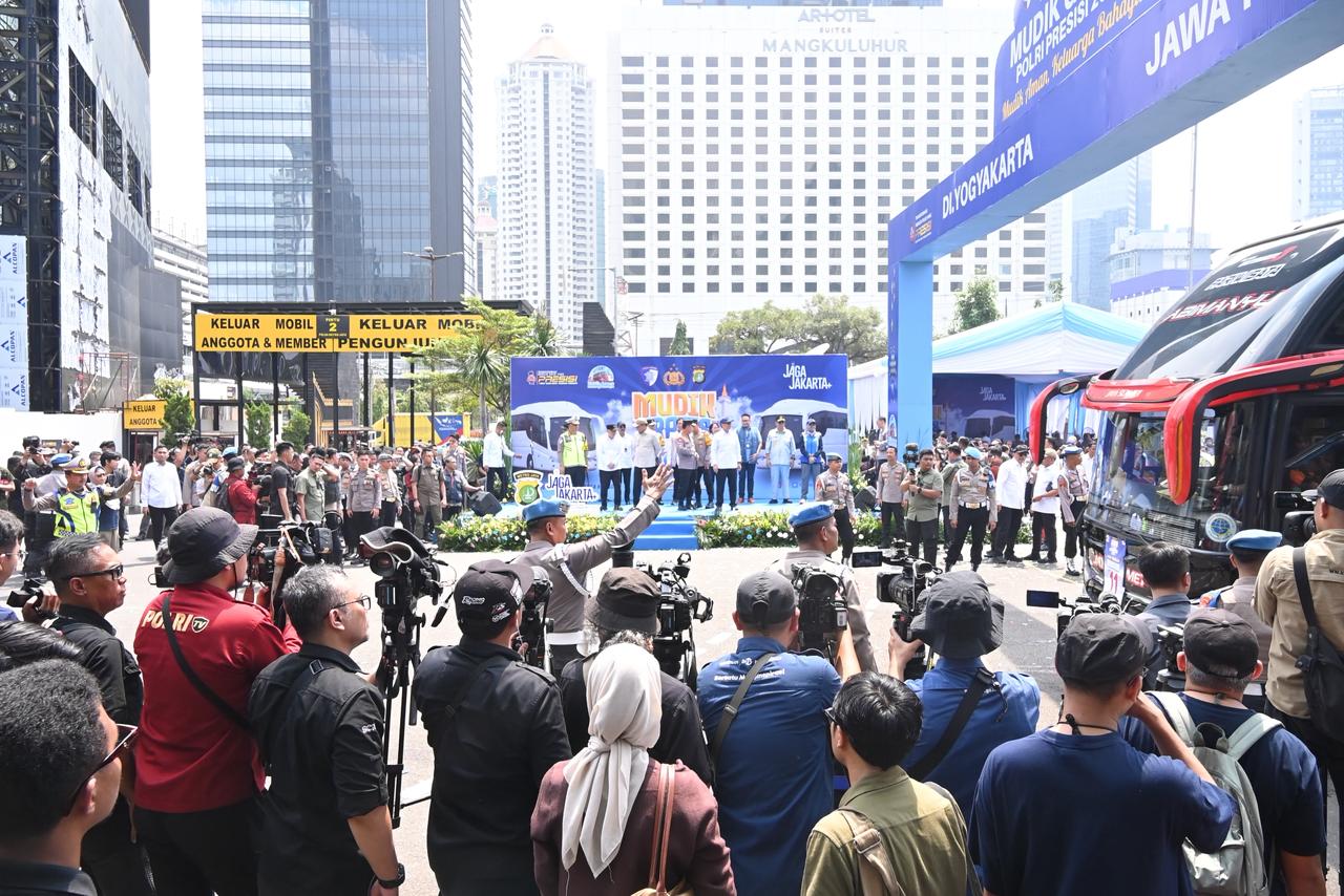 Mudik Gratis Polri Presisi 2026 Dilepas, Didukung Jasa Raharja