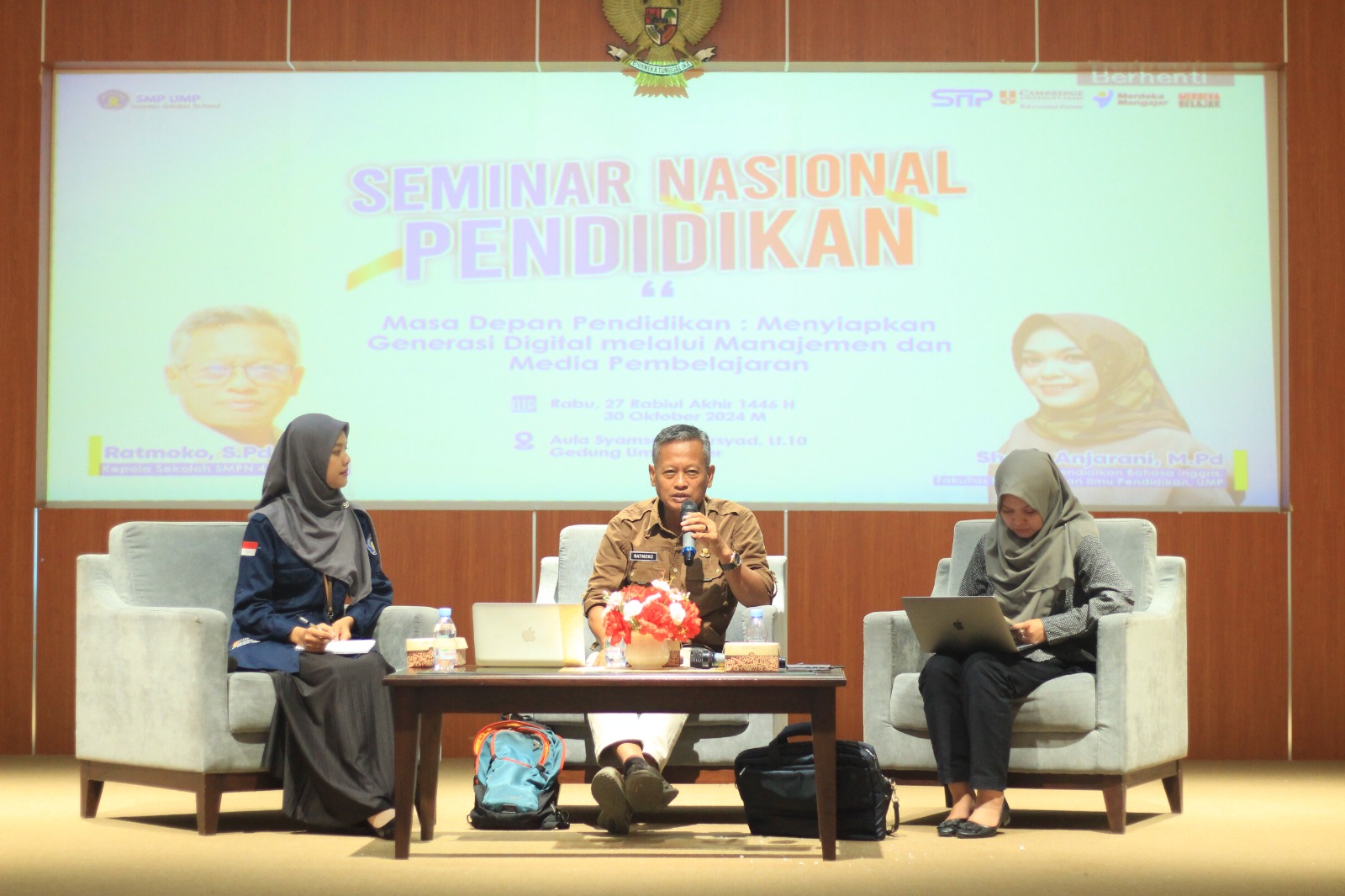 SMP UMP Selenggarakan Seminar Nasional Pendidikan: Menyongsong Masa Depan Generasi Digital