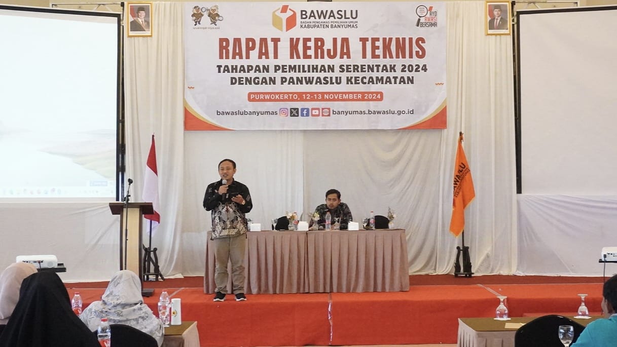 Petakan Kerawanan Pungut Hitung Pilkada 2024, Bawaslu Banyumas Gelar Rakernis