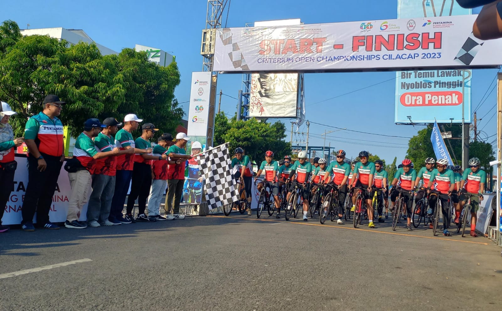 600 Pembalap Sepeda Adu Cepat di Ajang PT KPI RU4 Criterium Open Championships 2023 Cilacap