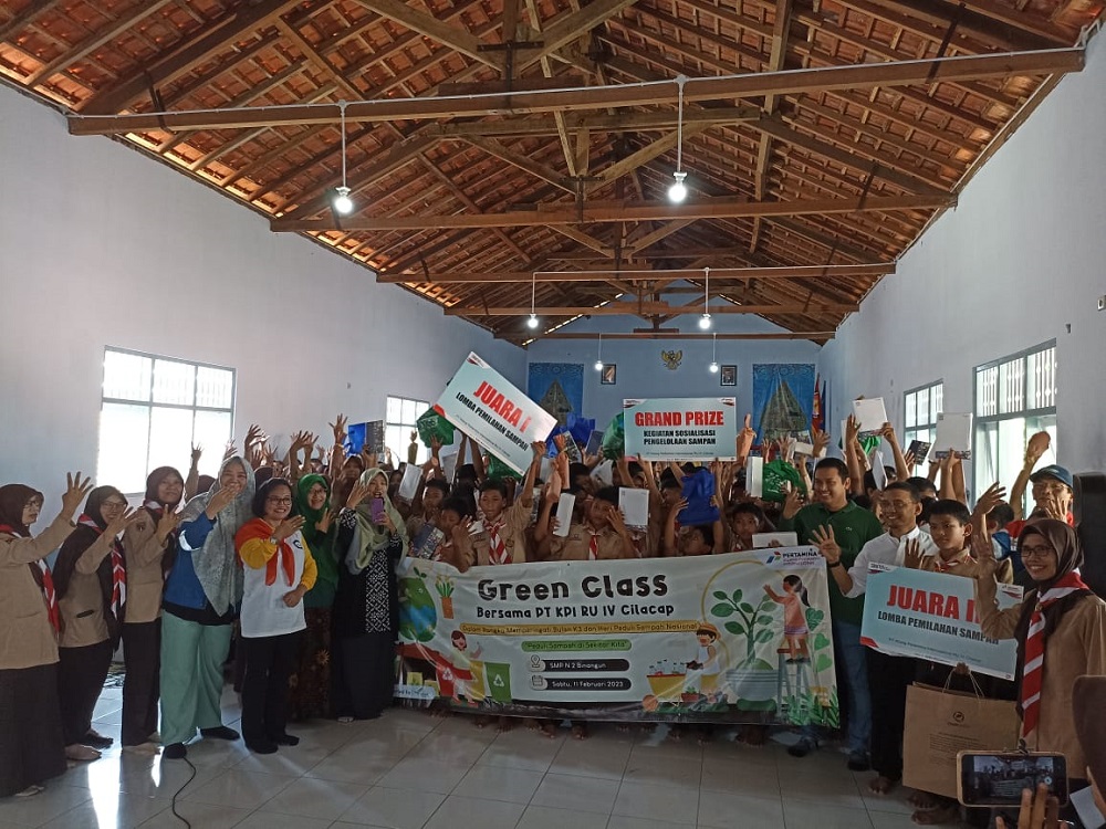 Kolaborasi Kilang Cilacap & Moms Go Green Kampanyekan Gerakan Pengelolaan Sampah bagi Siswa SMP
