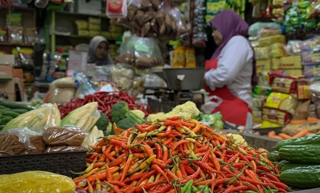 Harga Cabai Merah Keriting Hampir Capai Rp.47 Ribu, Pedagang Mengeluh Sepi Pembeli
