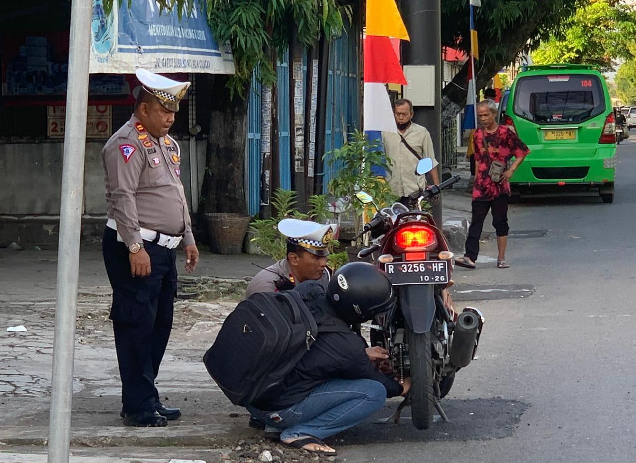 265 Knalpot Brong diamankan Satlantas Polresta Cilacap dalam Giat Operasi Patuh Candi 2023