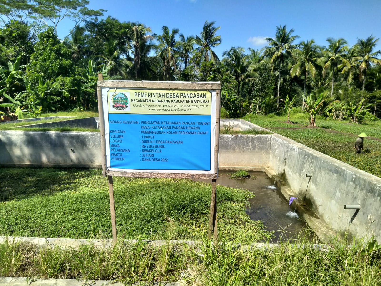 Mina Wisata Desa Pancasan Tunggu Siteplan Meski Sudah Bangun Kolam