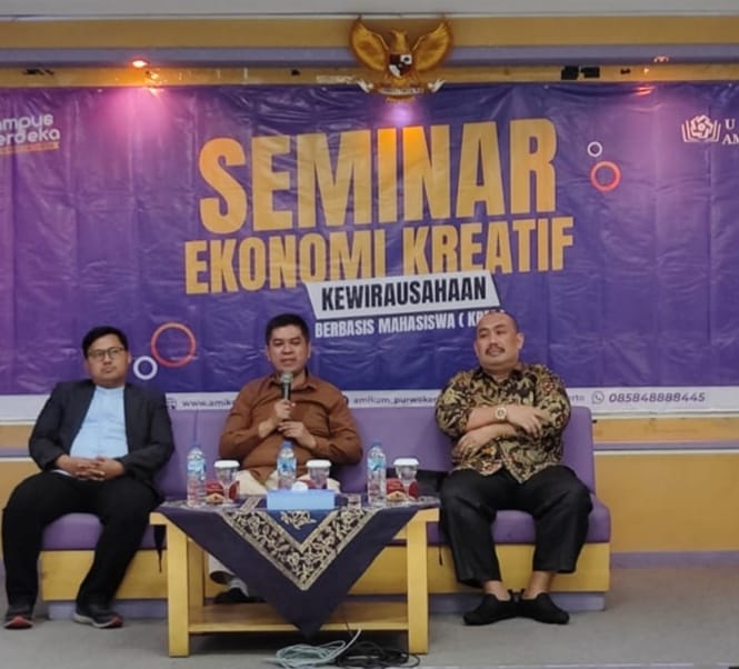 Tim Dosen Amikom Gelar Seminar Ekonomi Kreatif Series Program Kewirausahaan Berbasis Mahasiswa