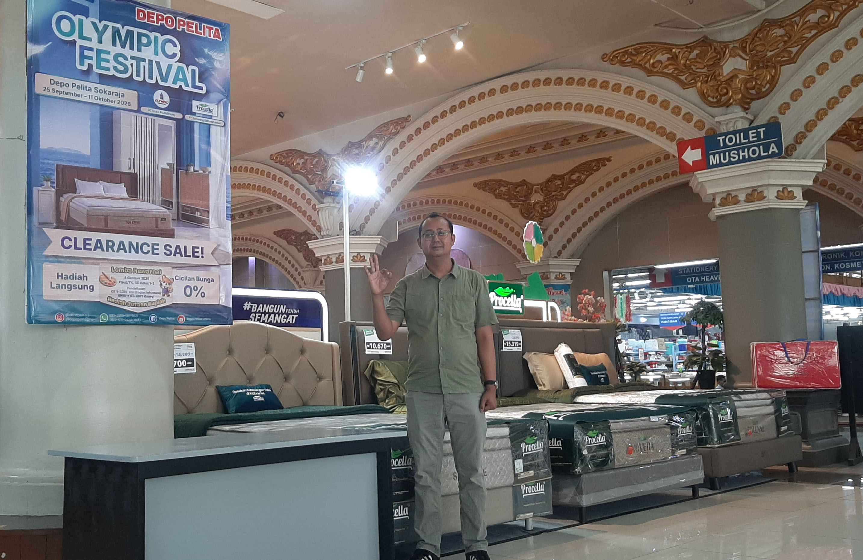 Kasur Busa Hanya Rp 600 Ribu, Kunjungi Olympic Festival di Depo Pelita