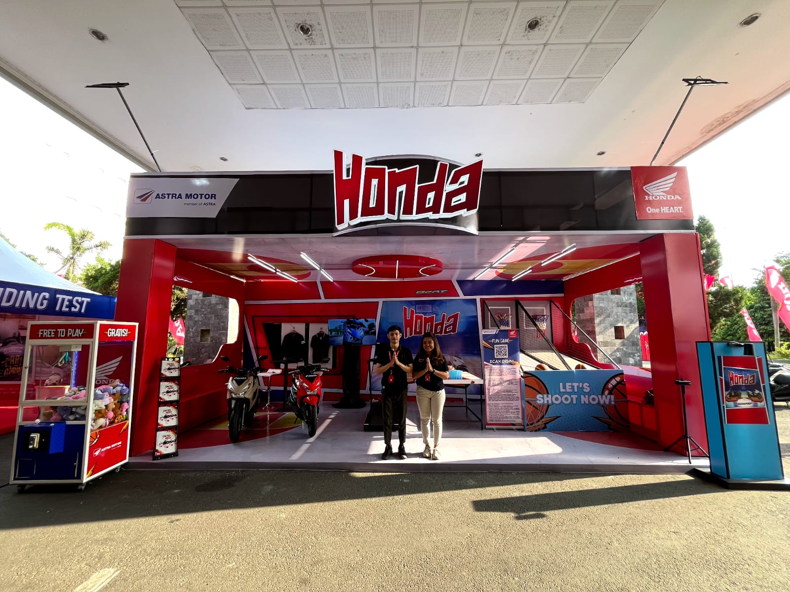 Astra Motor Yogyakarta Meriahkan DBL Series 2025 dengan Booth Honda Penuh Tantangan Seru