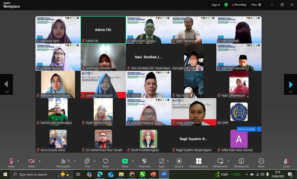 MPI UMP Gagas Masa Depan Pendidikan Islam Global Lewat International Visiting Professor