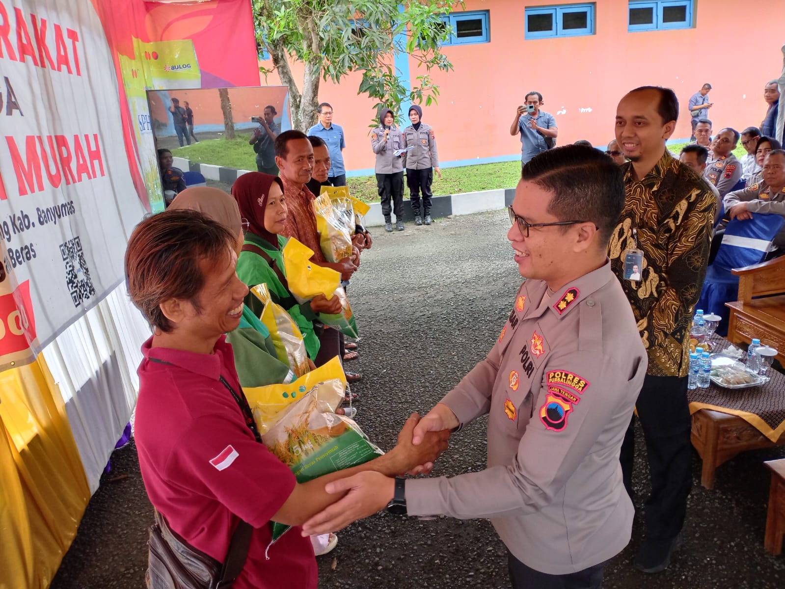 Kick Off Gerakan Pangan Murah, 41 Ton Beras SPHP Didistribusikan Polres Purbalingga