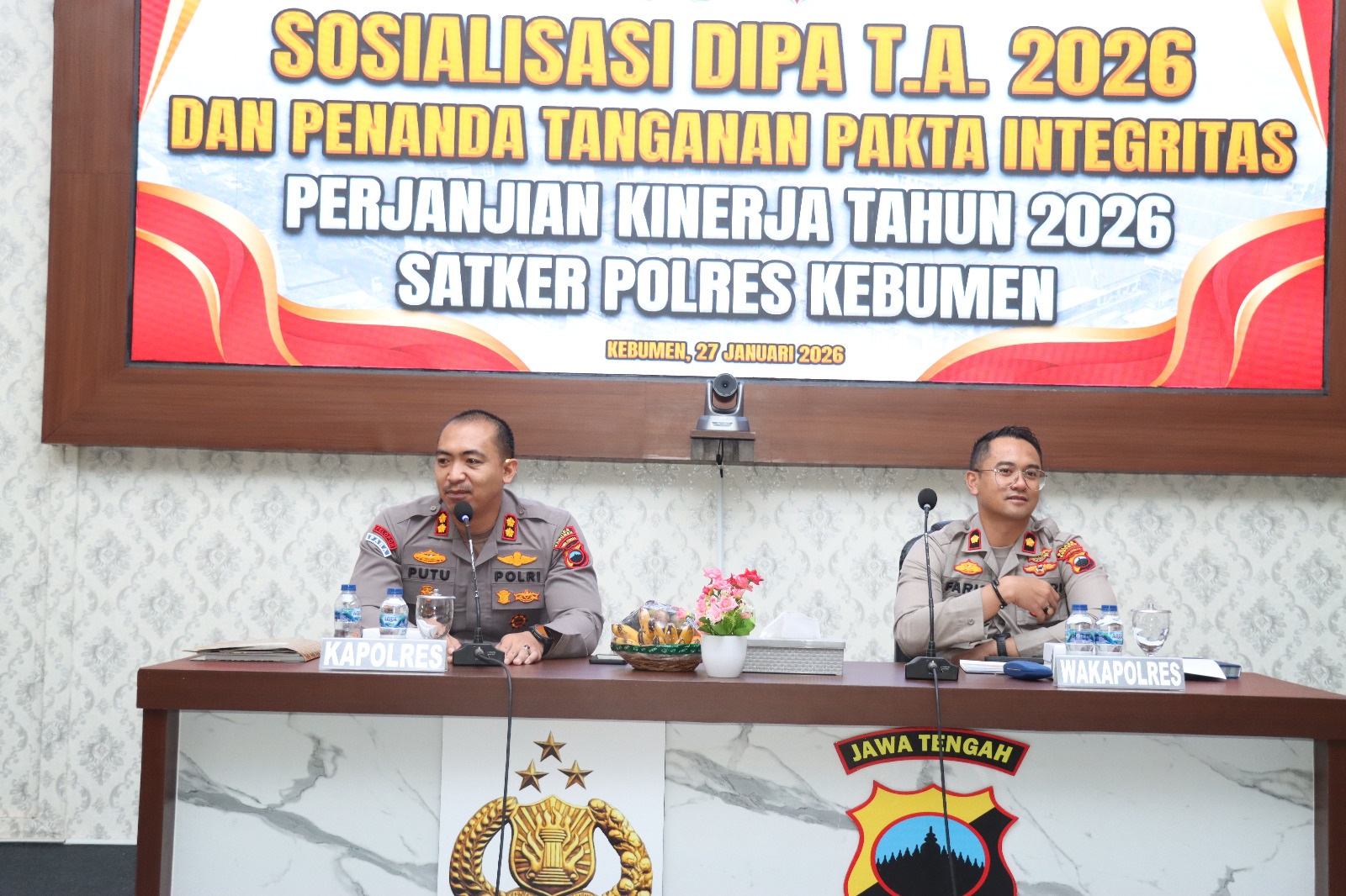 Anggaran Polres Kebumen Turun 4,28 Persen