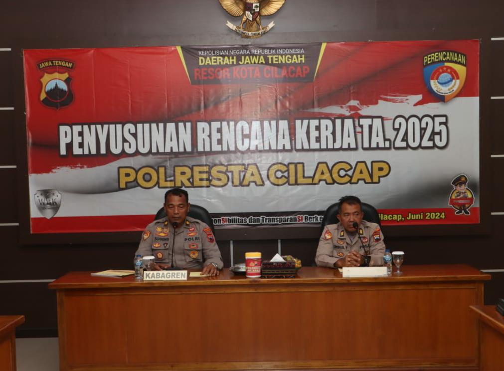 Polresta Cilacap Susun Rencana Kerja Untuk Tahun Anggaran 2025