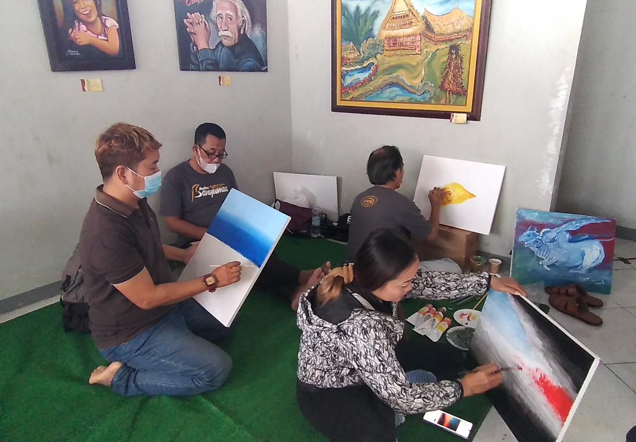 Pemeran Lukisan IPB di Tesda Purwokerto Digelar Terbuka, Diikuti Juga Anak Panti Asuhan