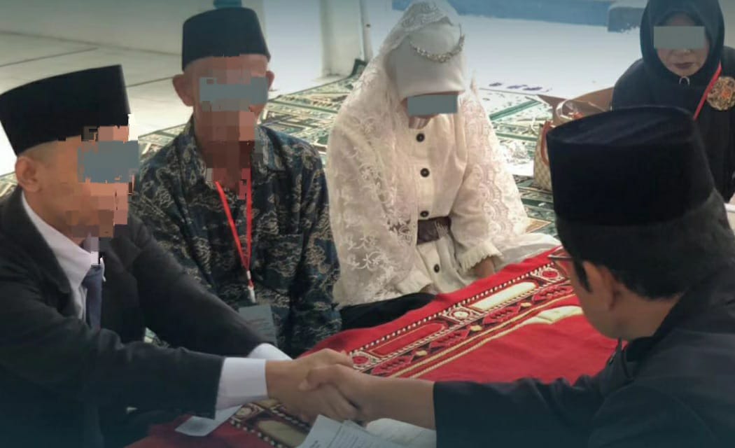 Lapas Cilacap Fasilitasi Prosesi Pernikahan Warga Binaan 