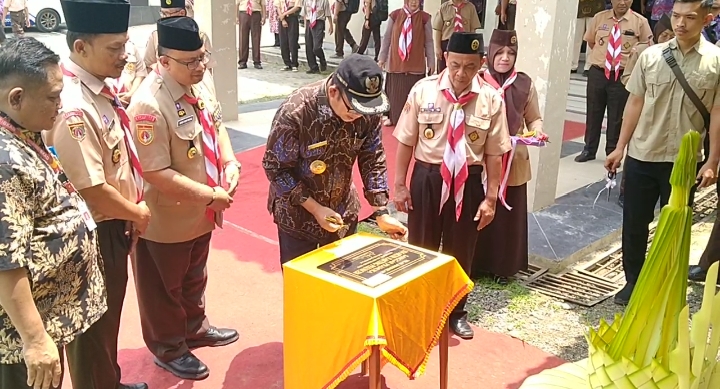 Sanggar Pramuka Kwaran Pekuncen Banyumas Diresmikan