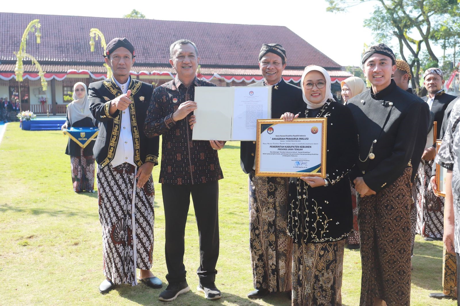 Pemkab Kebumen Raih Anugerah Prakarsa Inklusi dari KND RI,  Terapkan Kesetaraan Bagi Kaum Disabilitas