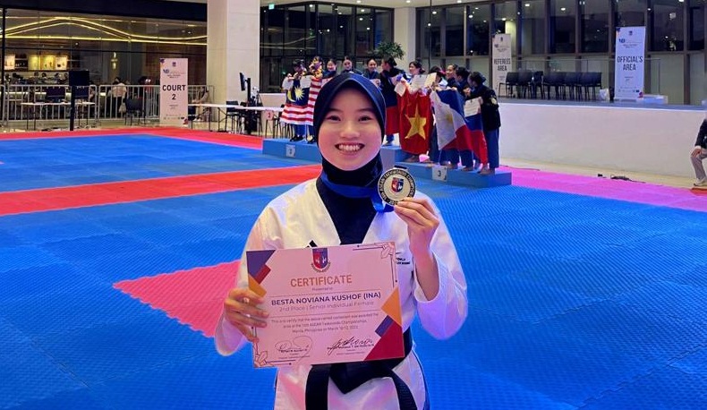 Wow! Atlet Asal Banyumas Sumbang Medali Perak Untuk Indonesia di 16th Asean Taekwondo Championships 