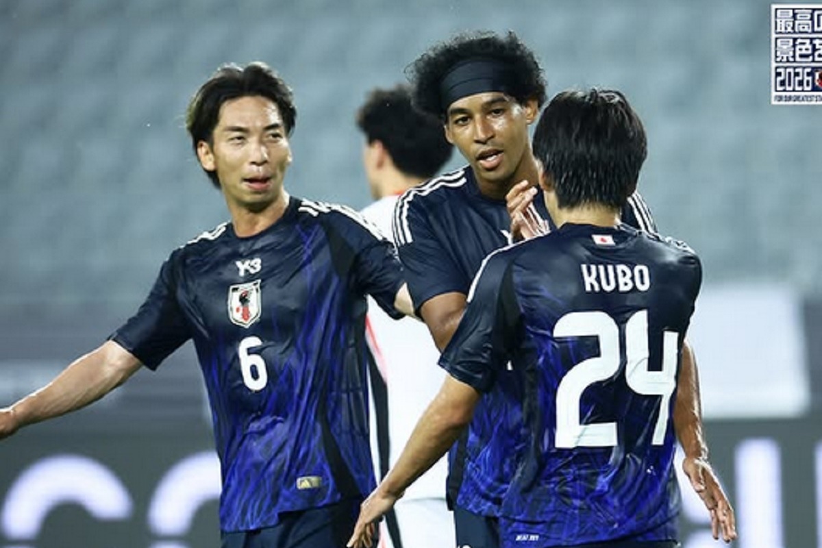 Jepang Menang Besar atas Hong Kong, Ryo Germain Cetak 4 Gol