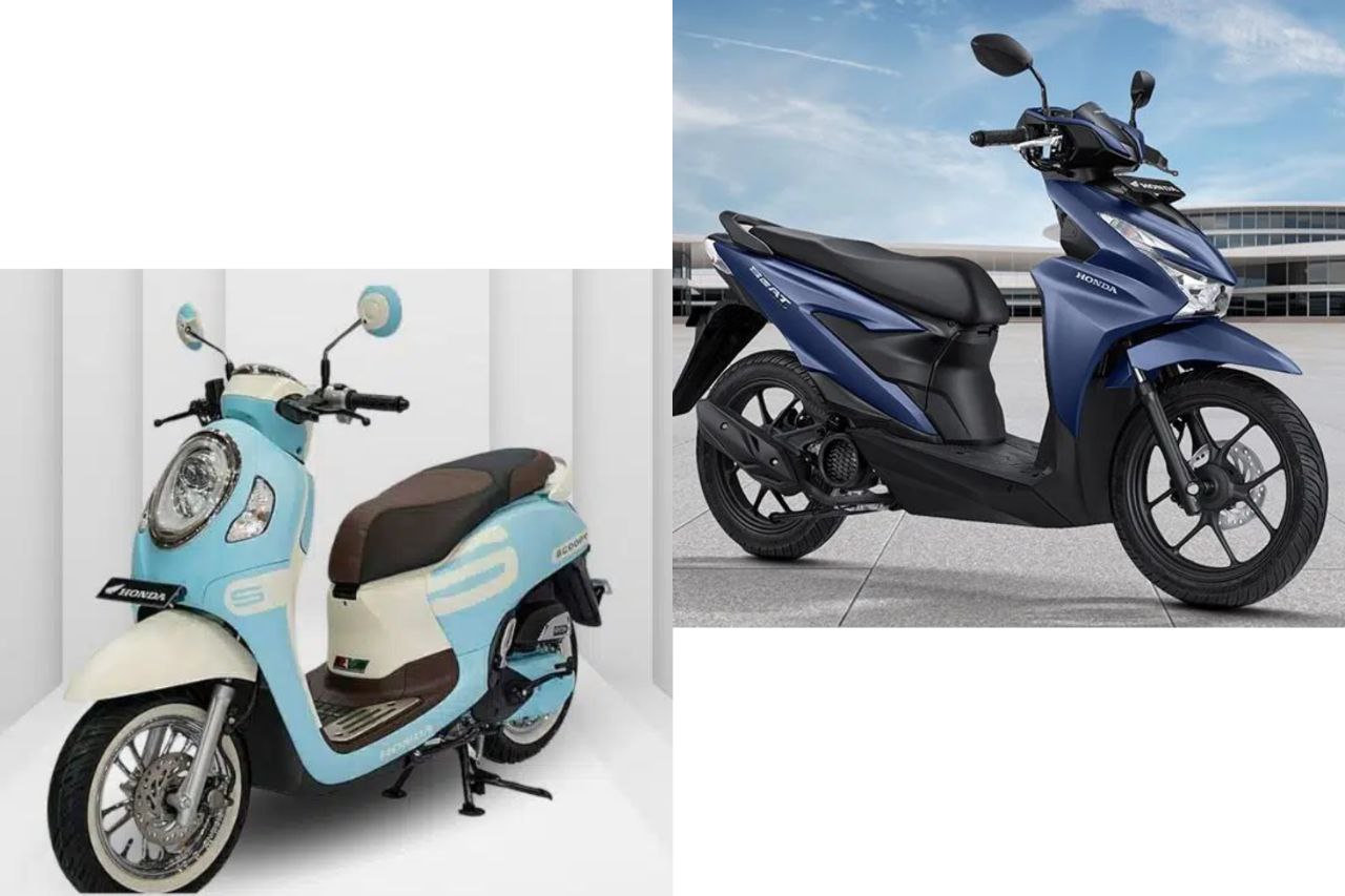 Antara Motor Matic Honda Scoopy vs Honda BeAt , Bagusan yang Mana ?