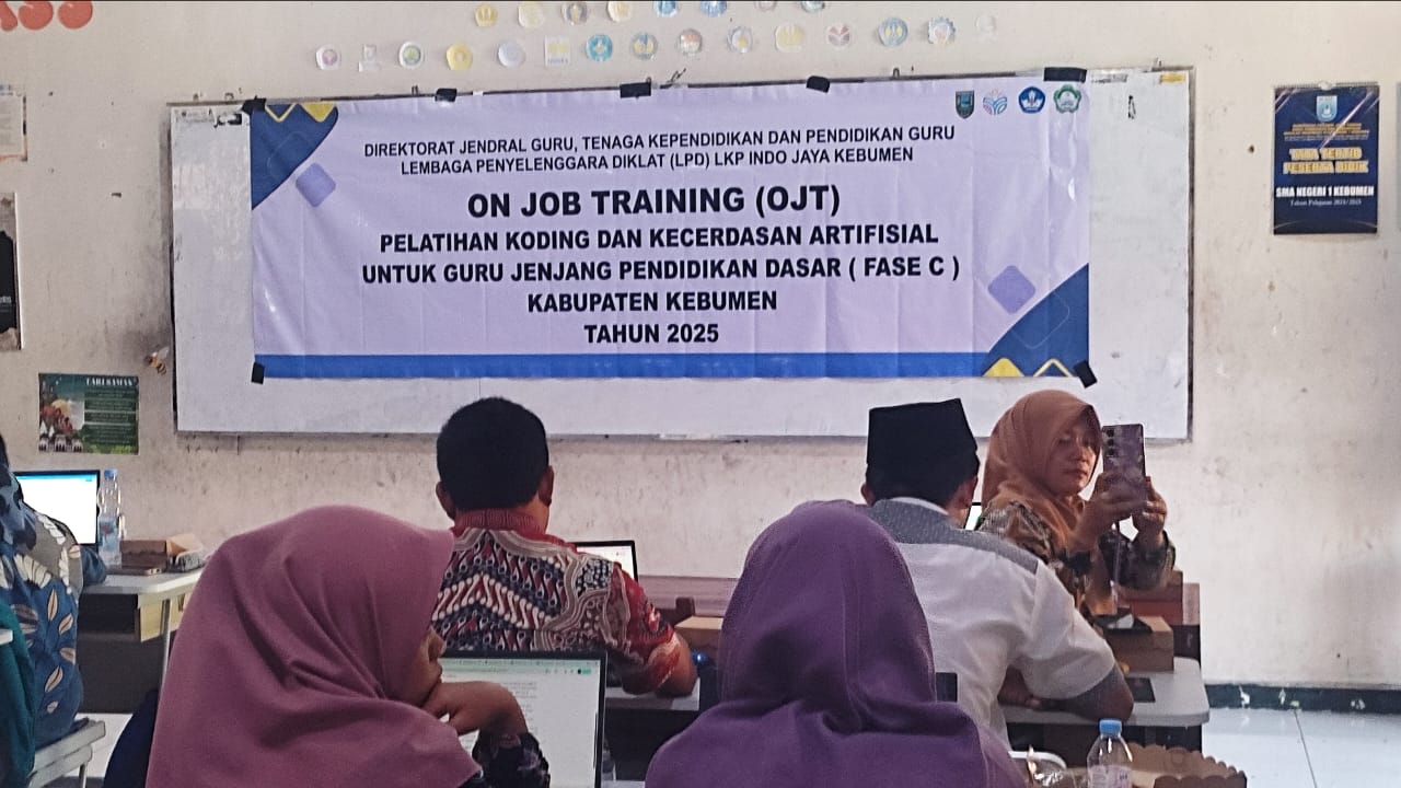 Guru Kebumen Mulai Dilatih Coding dan Kecerdasan Buatan