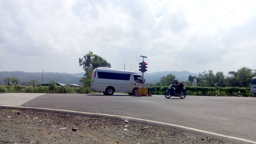 Traffic Light Permanen Jalur Lingkar Sumpiuh Segera Dipasang