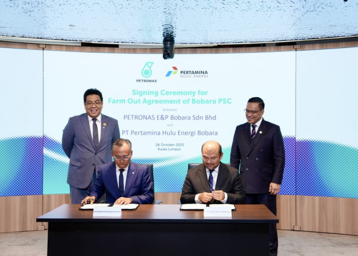 Pertamina Hulu Energi dan PETRONAS Sepakati FOA Kontrak Bagi Hasil Blok Bobara