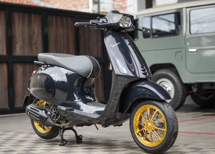 Modifikasi Vespa Sprint 150 Gaya Neo, Gabungan Elegan Klasik dan Teknologi Saat Ini