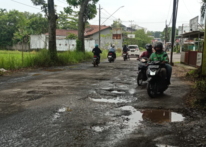 Kondisi Jalan di Kota Purwokerto Menyedihkan, Rusak dan Penuh Lubang di Jalan dr Gumbreg