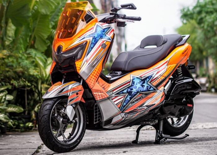 Bikin Auto Pangling, Modifikator Bawa Nuansa Nostalgia Balap Legendaris ke Yamaha NMAX “TURBO”