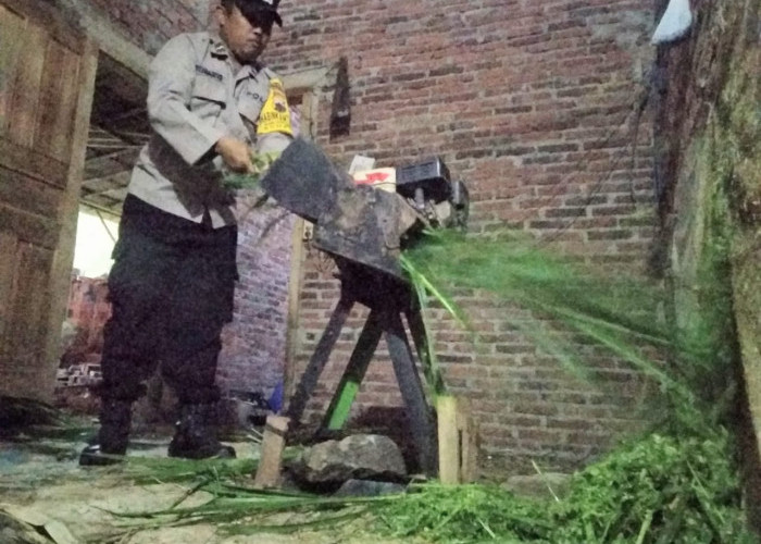 Kreatif, Aipda Sunarto Ubah Rongsok jadi Alat Penunjang Ketahanan Pangan