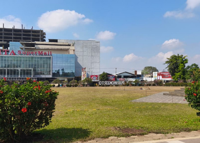 Rumput Alun-Alun Purwokerto Menguning, DLH Batasi Aktivitas Pengunjung