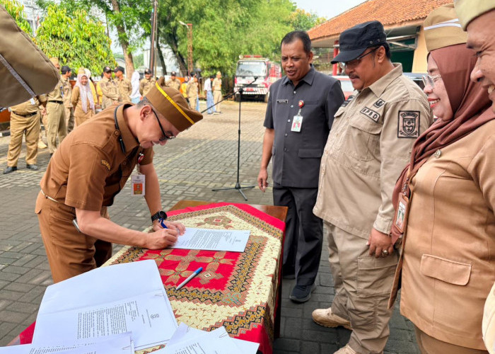 Cegah dan Berantas Korupsi, ASN BPBD Purbalingga Teken Pakta Integritas