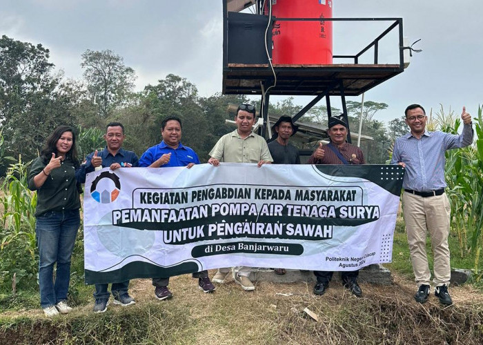 Pemanfaatan Pompa Air Tenaga Surya untuk Pengairan Sawah di Desa Banjarwaru Kabupaten Cilacap