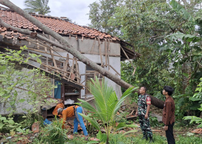 Akibat Angin Kencang, Puluhan Rumah di Cilacap Dilaporkan Mengalami Kerusakan