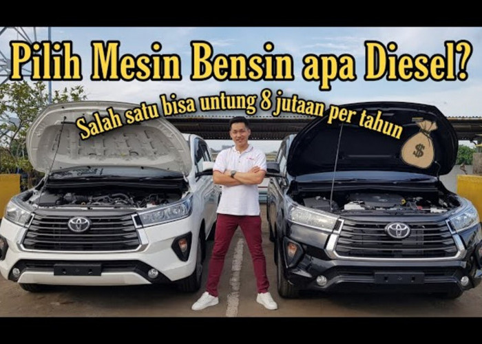 Perbandingan Mobil Toyota Kijang Innova Bensin dengan Diesel, Mana yang Lebih Baik?