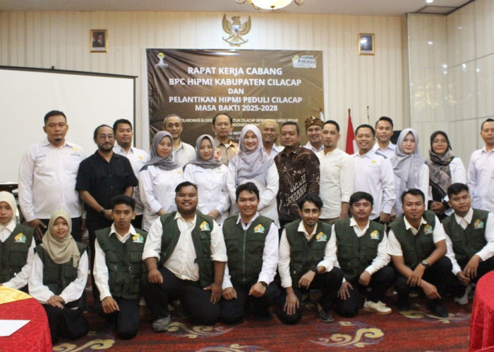 Rakercab dan Pelantikan HIPMI Peduli, Pengusaha Muda Cilacap Perkuat Komitmen Sosial dan Ekonomi Digital